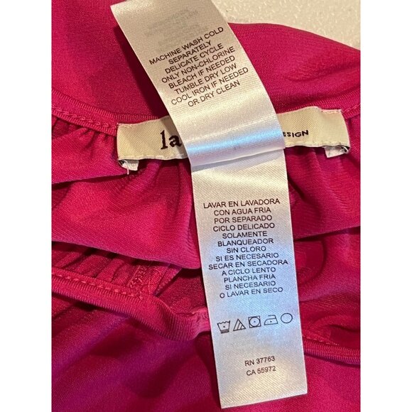 Laundry by Design Colorblock Maxi Dress Summer Tie Waist Pink Orange M Was $148 - Picture 7 of 9